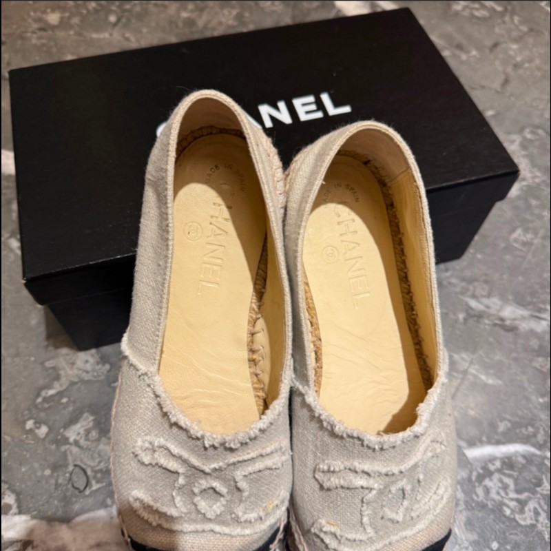 Chanel草編鞋-7