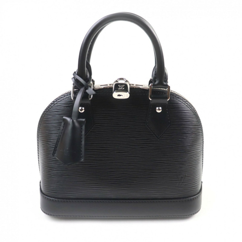 路易威登 Alma BB (M24645) Epi 黑色皮革兩用手提包/單肩包,法國製造,帶包裝盒和防塵袋,女士款-0