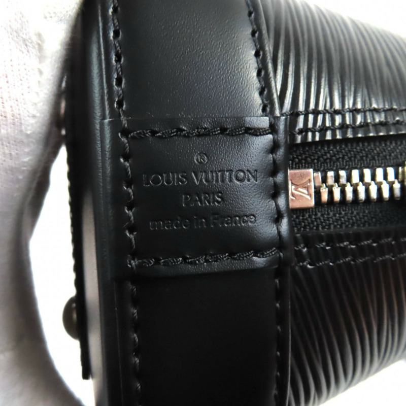 路易威登 Alma BB (M24645) Epi 黑色皮革兩用手提包/單肩包,法國製造,帶包裝盒和防塵袋,女士款-13