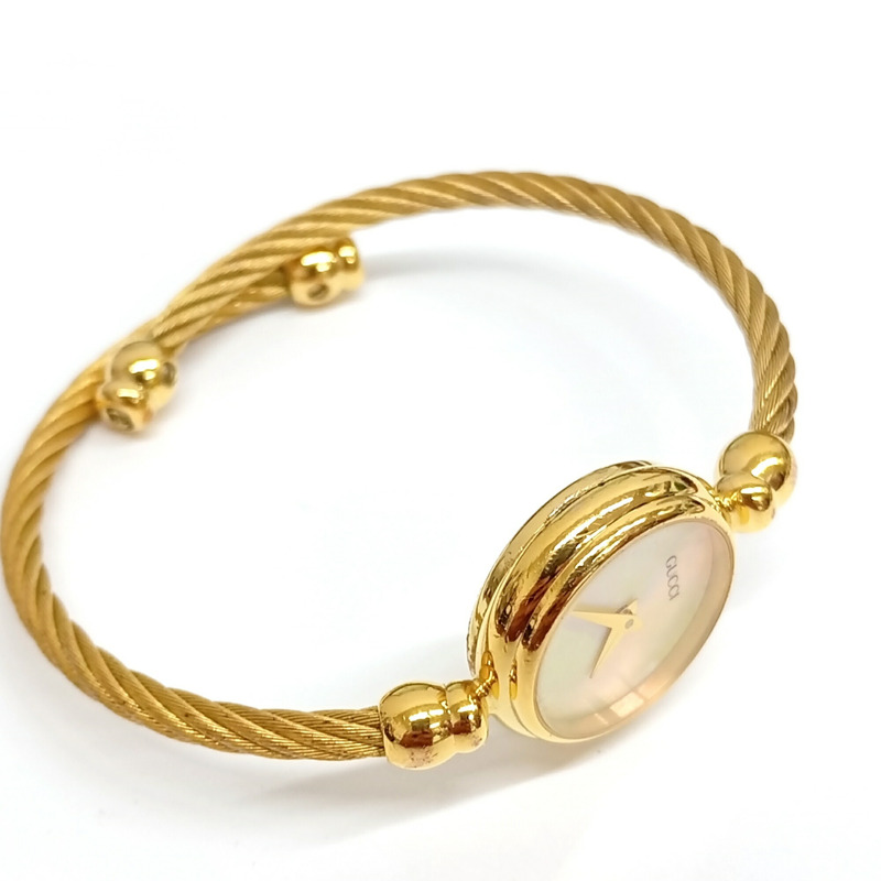 GUCCI 石英手環腕錶 2700.2L，貝殼錶盤，女士腕錶，JA-25115-2