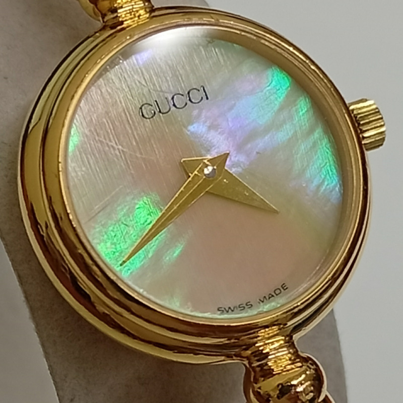 GUCCI 石英手環腕錶 2700.2L，貝殼錶盤，女士腕錶，JA-25115-7