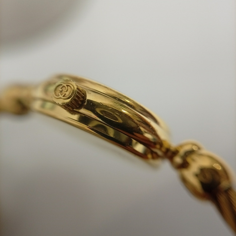 GUCCI 石英手環腕錶 2700.2L，貝殼錶盤，女士腕錶，JA-25115-9