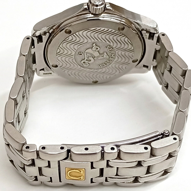 歐米茄海馬系列120公尺潛水錶 2511.31 銀色錶盤日期顯示不鏽鋼男士石英錶 JA-25161-2