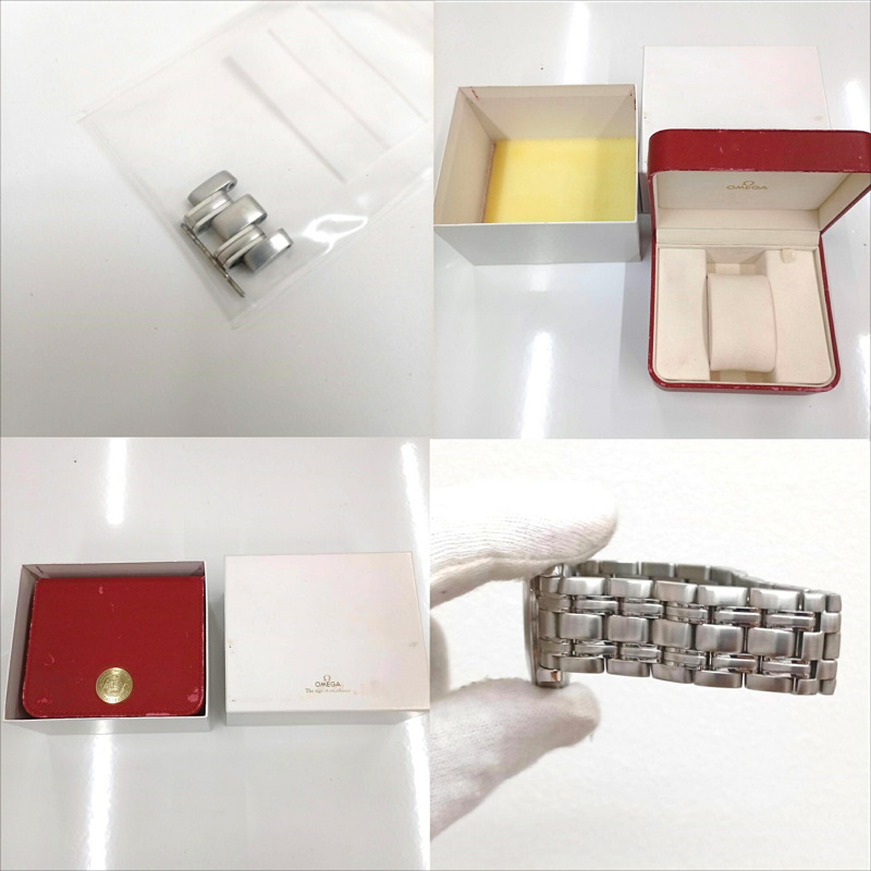 歐米茄海馬系列120公尺潛水錶 2511.31 銀色錶盤日期顯示不鏽鋼男士石英錶 JA-25161-6