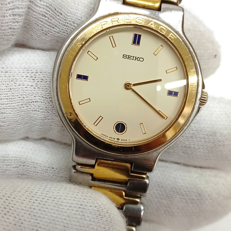 精工 Presage 石英男士腕錶 9539-6000 日期顯示 JA-24941-3