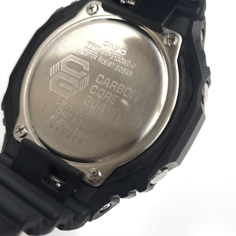 卡西歐 G-SHOCK 指針/數位雙顯 GA-2100W（全新未使用）JA-24417-2