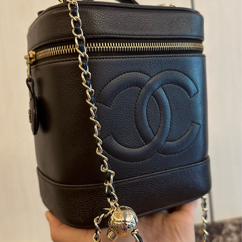 (MYMluxurybag) Chanel 有咭有貼 化妝袋 古董袋 荔枝皮袋 斜挎袋-0