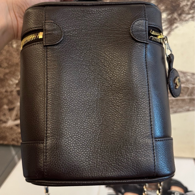 (MYMluxurybag) Chanel 有咭有貼 化妝袋 古董袋 荔枝皮袋 斜挎袋-9