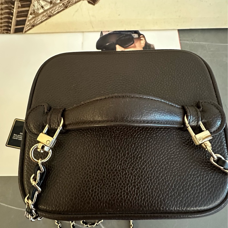 (MYMluxurybag) Chanel 有咭有貼 化妝袋 古董袋 荔枝皮袋 斜挎袋-21