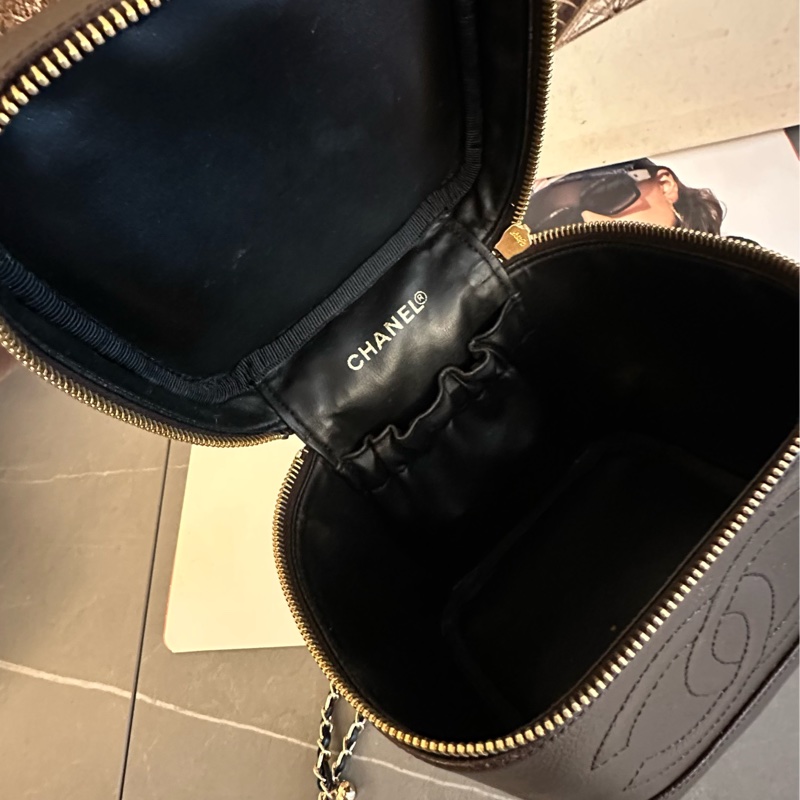 (MYMluxurybag) Chanel 有咭有貼 化妝袋 古董袋 荔枝皮袋 斜挎袋-22