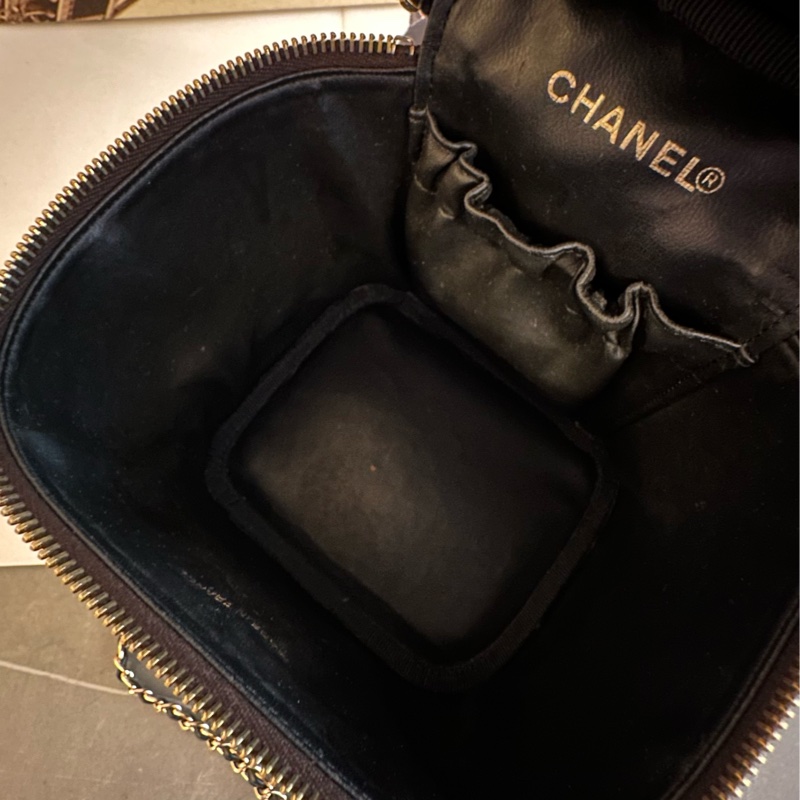 (MYMluxurybag) Chanel 有咭有貼 化妝袋 古董袋 荔枝皮袋 斜挎袋-25