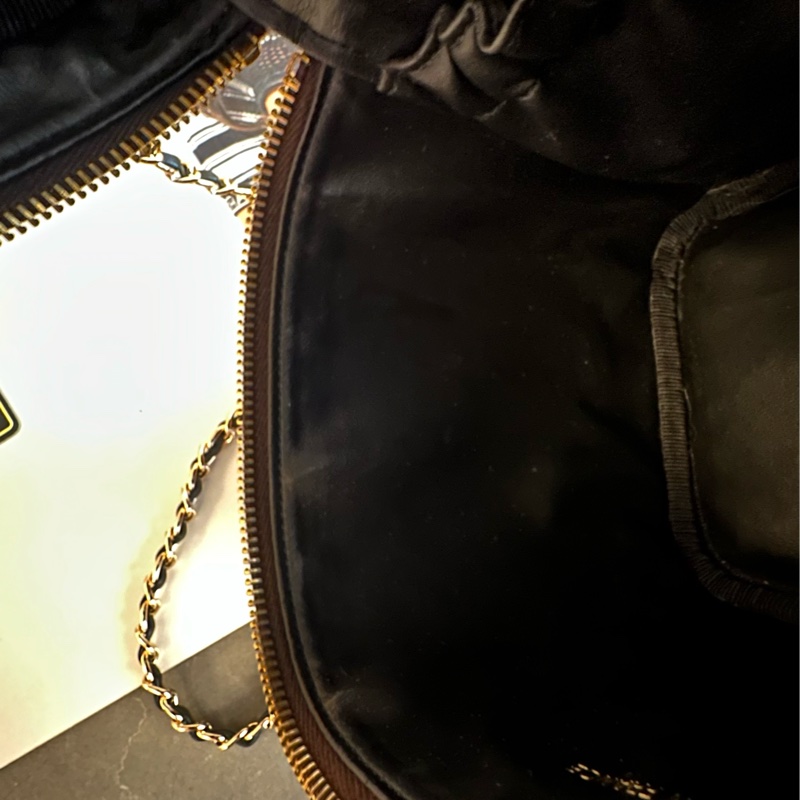 (MYMluxurybag) Chanel 有咭有貼 化妝袋 古董袋 荔枝皮袋 斜挎袋-27