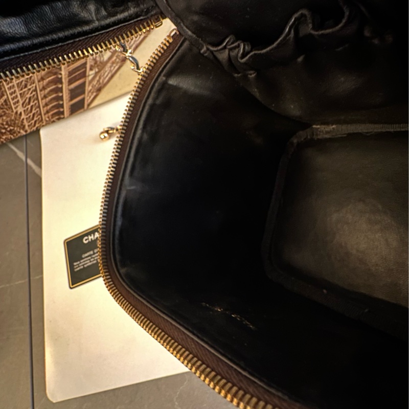 (MYMluxurybag) Chanel 有咭有貼 化妝袋 古董袋 荔枝皮袋 斜挎袋-40