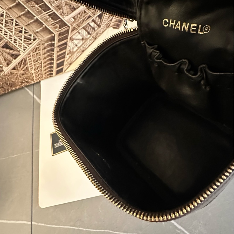 (MYMluxurybag) Chanel 有咭有貼 化妝袋 古董袋 荔枝皮袋 斜挎袋-41