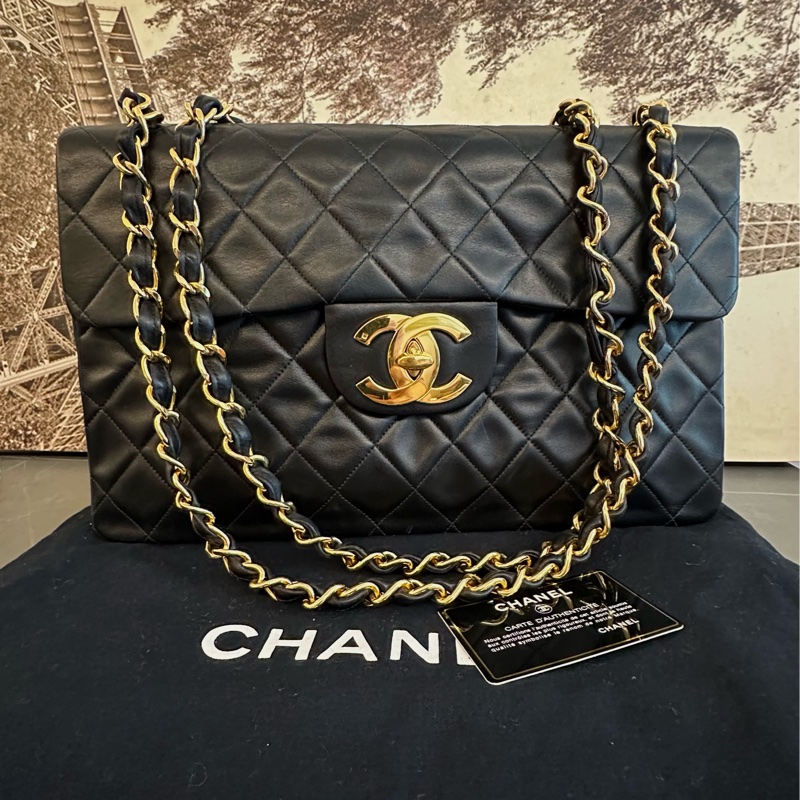 (MYMluxurybag) Chanel 黑金 max 33 背嫂袋 Beckham bag 全皮袋-0