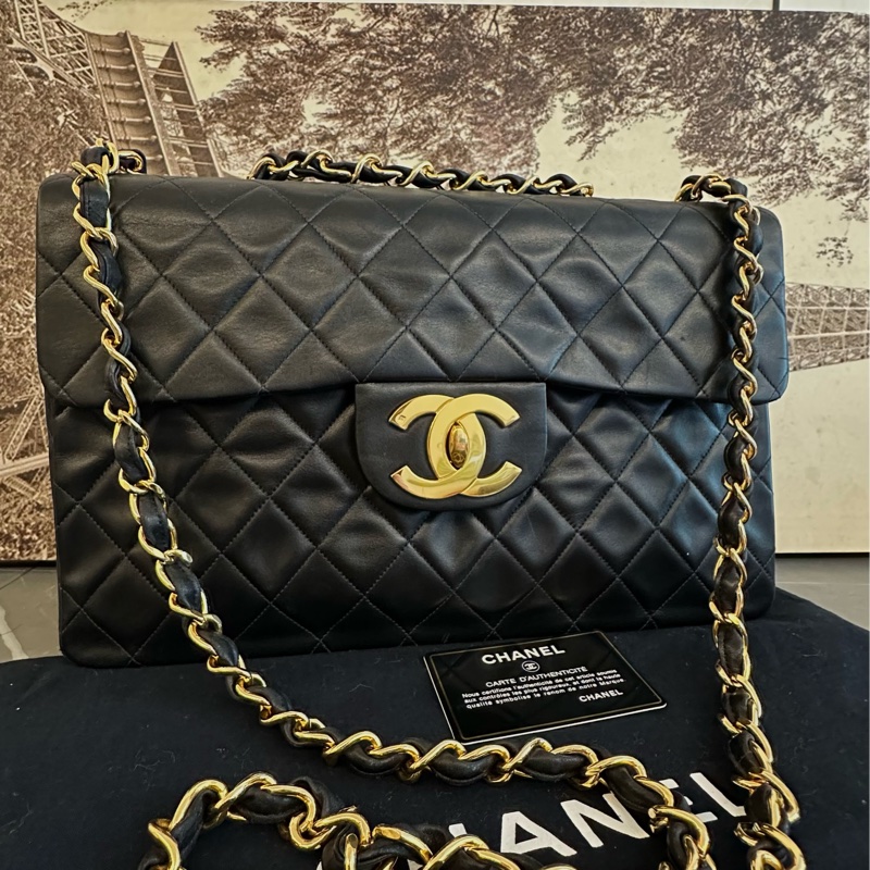 (MYMluxurybag) Chanel 黑金 max 33 背嫂袋 Beckham bag 全皮袋-1