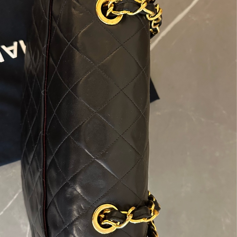 (MYMluxurybag) Chanel 黑金 max 33 背嫂袋 Beckham bag 全皮袋-15