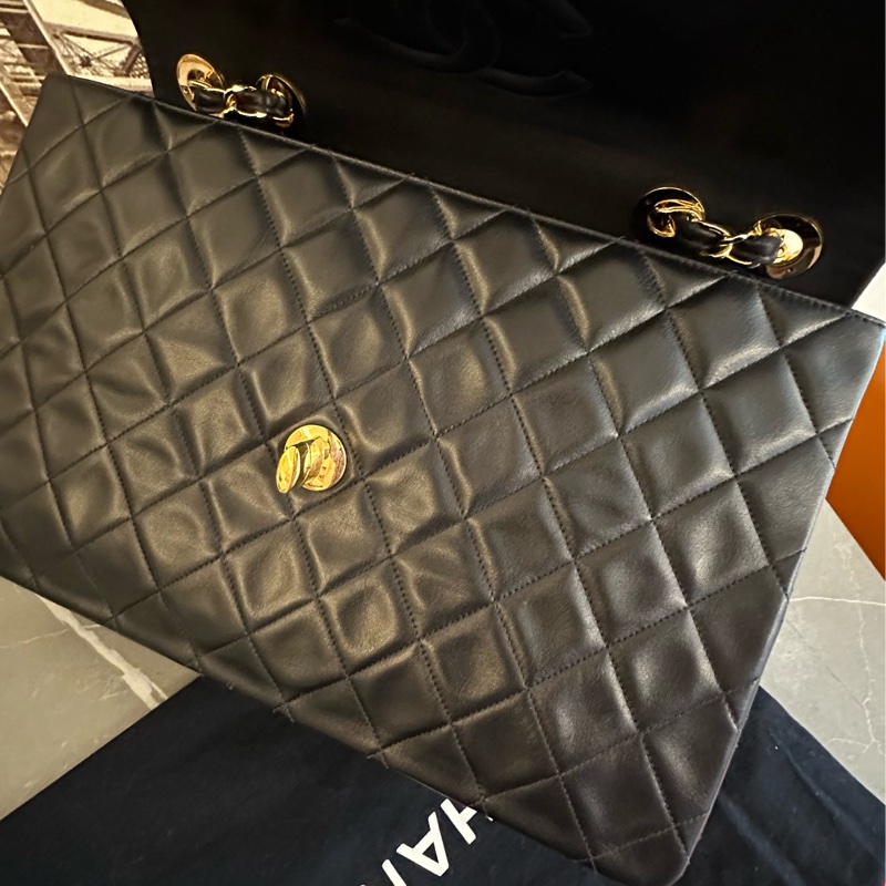 (MYMluxurybag) Chanel 黑金 max 33 背嫂袋 Beckham bag 全皮袋-35