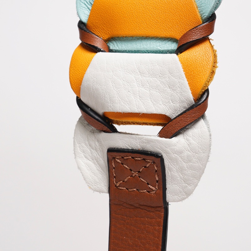 LOEWE包袋配件萬用肩帶（黃藍色）-2