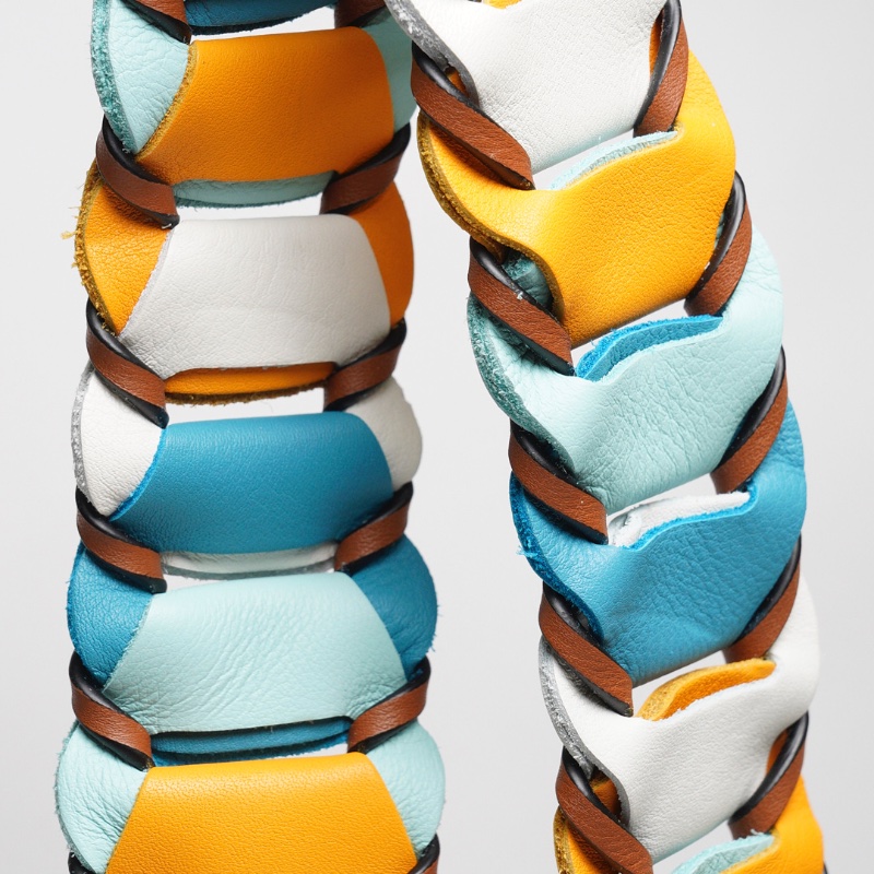 LOEWE包袋配件萬用肩帶（黃藍色）-7