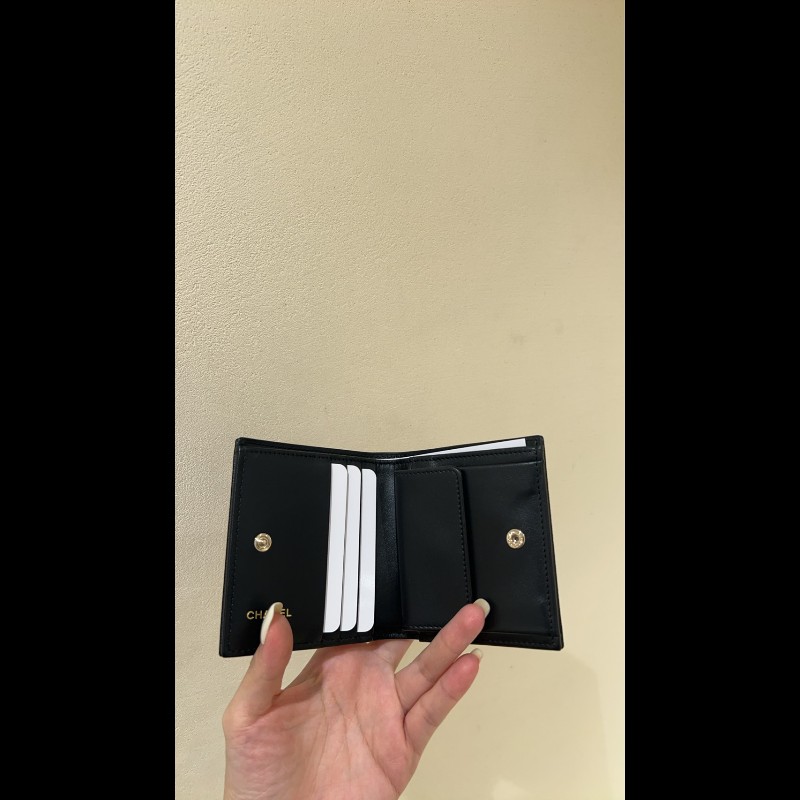 香奈兒 25a復刻版 對折短夾-4