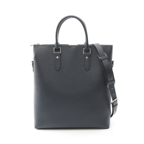 路易威登 Anton 手提單肩斜背包 M33432 Taiga 皮革 藍色海軍藍