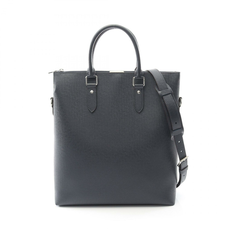 路易威登 Anton 手提單肩斜背包 M33432 Taiga 皮革 藍色海軍藍-0