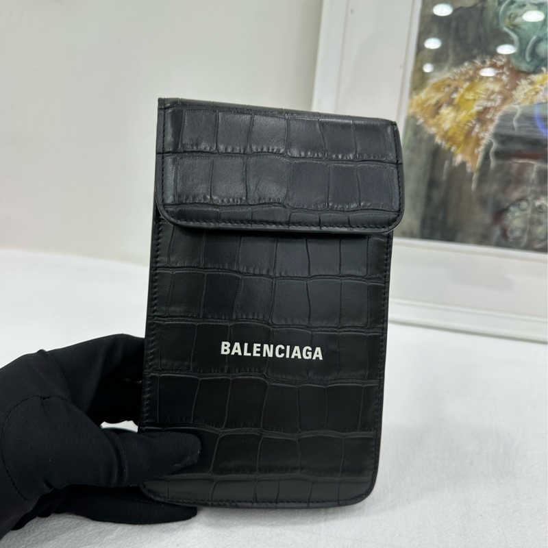 Balenciaga巴黎世家鱷壓手機包-7
