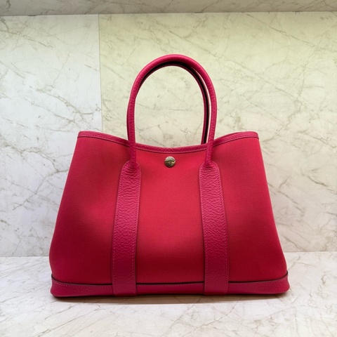 HERMES GARDEN PARTY30墨西哥玫瑰粉 三拼色 _ Y