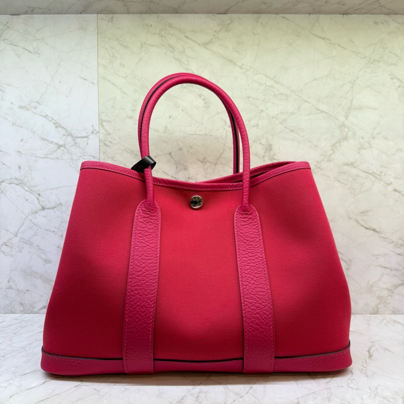HERMES GARDEN PARTY30墨西哥玫瑰粉 三拼色 _ Y-1