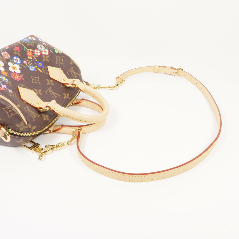 LOUIS VUITTON Monogram LV x TM Speedy Bandoulière 20金扣手挽肩背兩用袋-4
