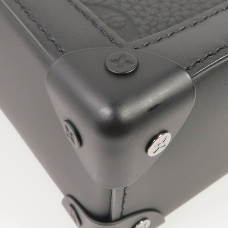 LOUIS VUITTON Monogram Taurillon Vertical Trunk肩背袋-8