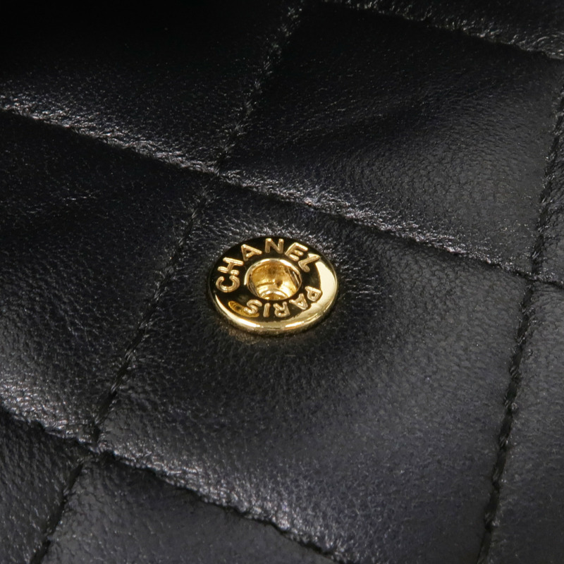 CHANEL 羊皮皮革Long Wallet金扣長錢包-11