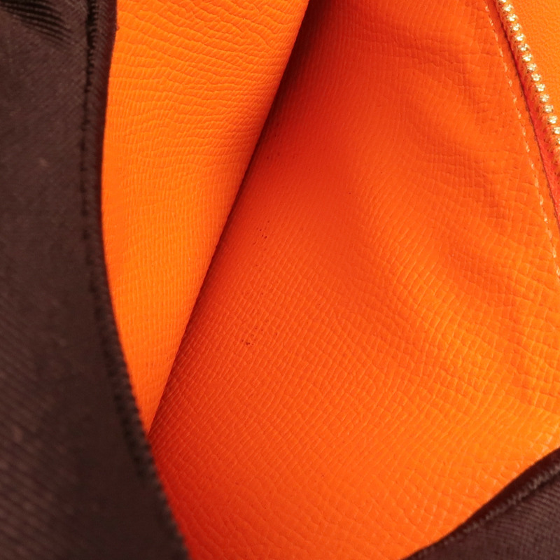 HERMES Epsom皮革Cosntance To Go金扣肩背袋Orange-11