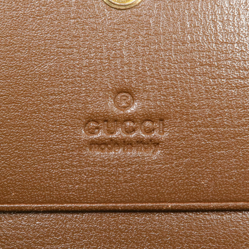 GUCCI 塗層帆布Horsebit Wallet金扣錢包-11