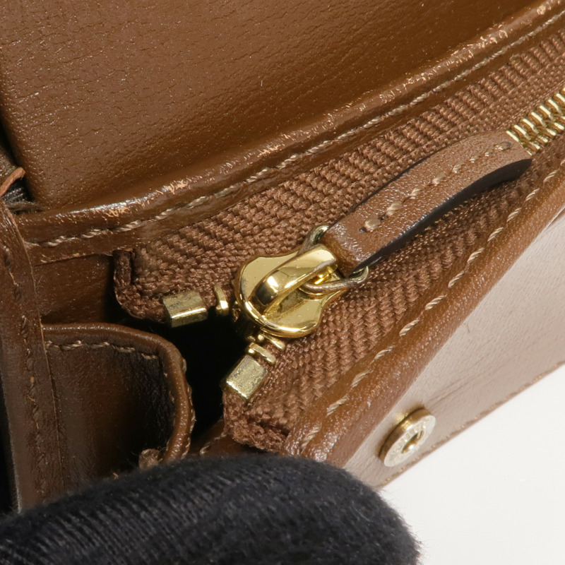 GUCCI 塗層帆布Horsebit Wallet金扣錢包-13