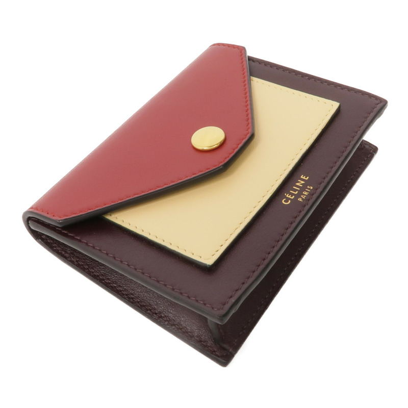 CELINE 牛皮皮革Card Case金扣卡片套-3
