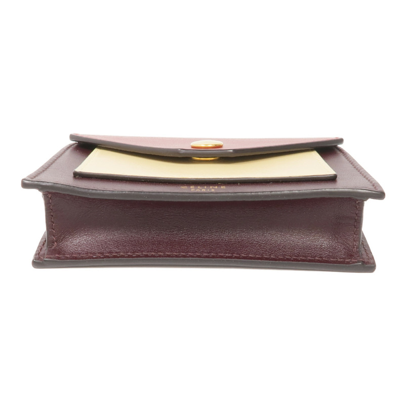 CELINE 牛皮皮革Card Case金扣卡片套-5