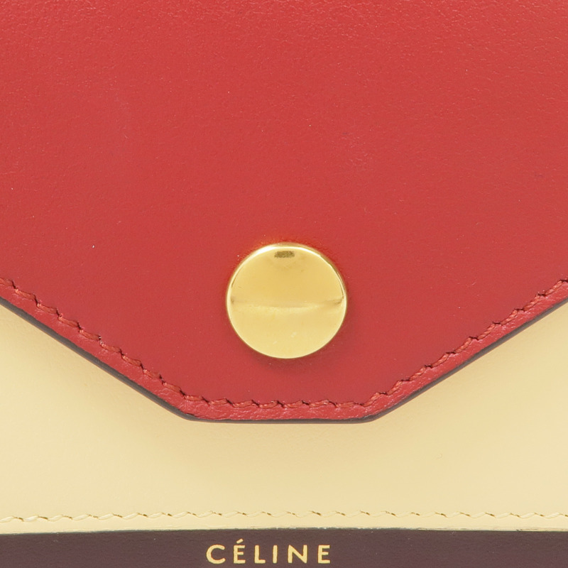 CELINE 牛皮皮革Card Case金扣卡片套-10