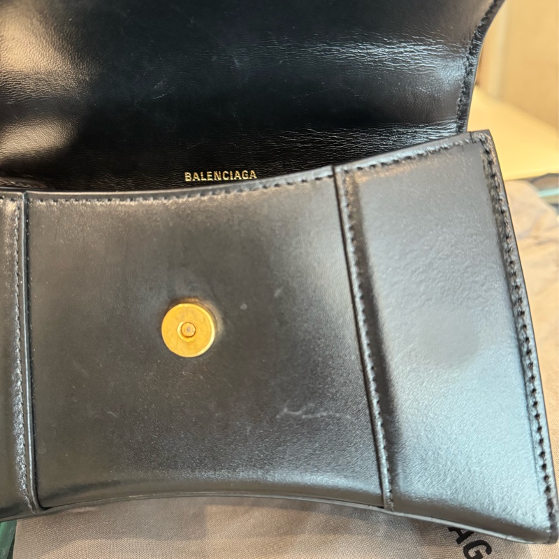 Balenciaga 亮面牛皮沙漏包-13