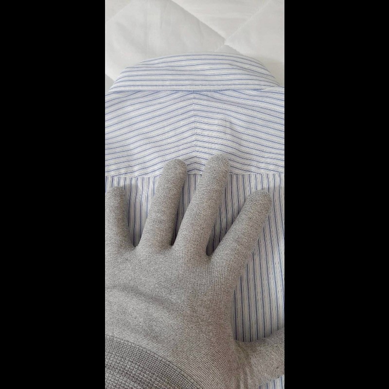 絕版BURBERRY 博柏利 BLACK LABEL 黑標 戰馬 男藍白條紋長袖襯衫39號-3