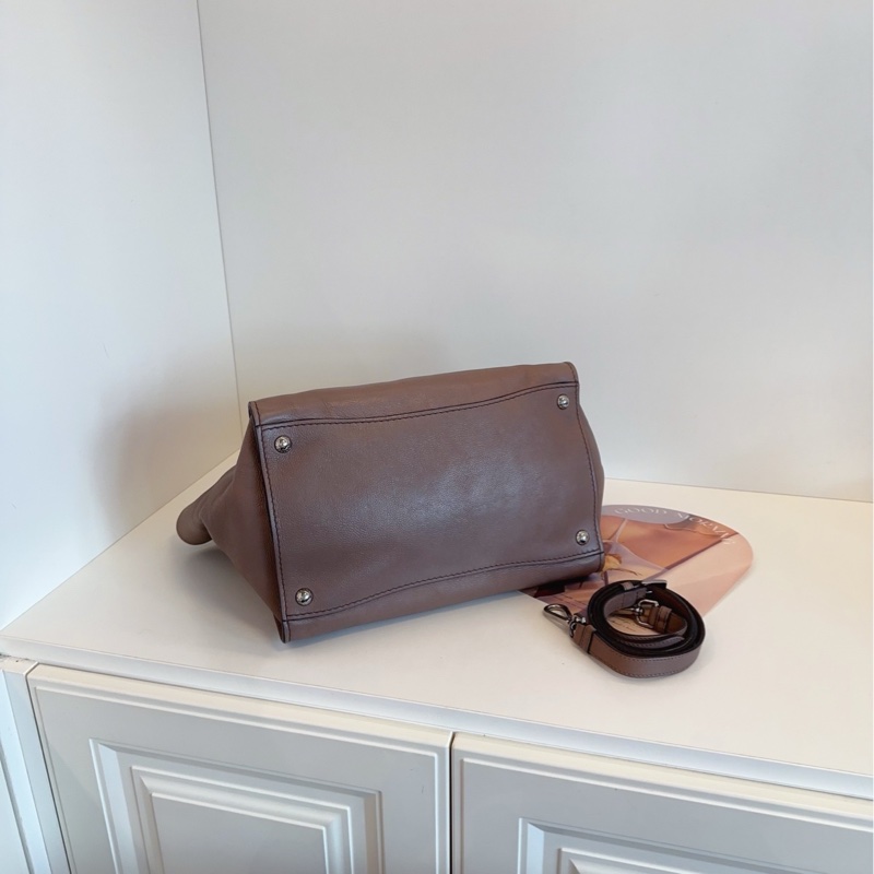 【98新🆕】Prada 經典大地色蝙蝠包手提包 單肩包-4