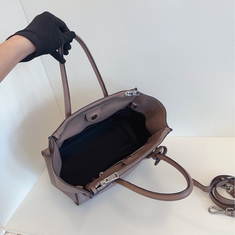 【98新🆕】Prada 經典大地色蝙蝠包手提包 單肩包-5