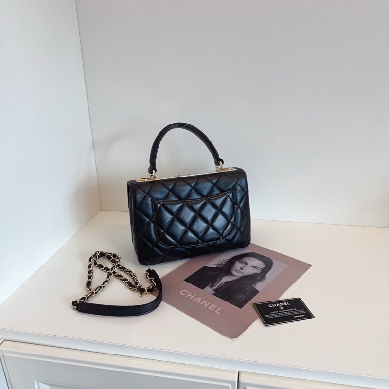 【98新🆕】Chanel大經典黑金 Trendy‎ cc bag 手提斜挎包 小號-1