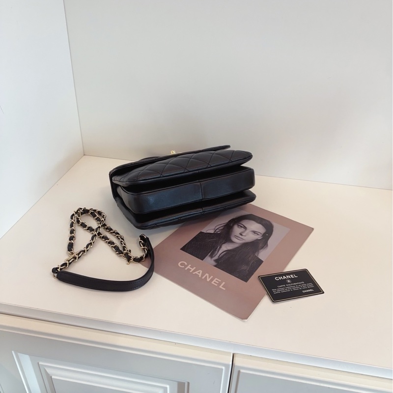 【98新🆕】Chanel大經典黑金 Trendy‎ cc bag 手提斜挎包 小號-4