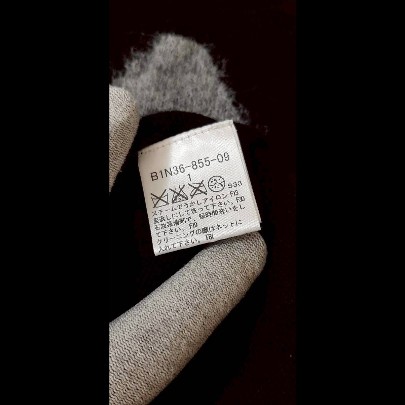 （日本製MIJ）BURBERRY 博柏利 LONDON 女菱格紋混羊毛長袖針織毛衣1號-7