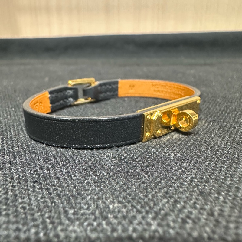 Hermes 爱马仕 黑金Kelly手环手镯-1