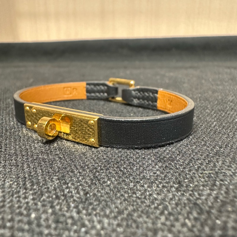 Hermes 爱马仕 黑金Kelly手环手镯-2