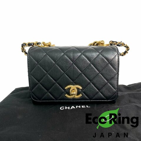 △ Chanel 香奈兒 Black Lambskin Gold Tone Metal Chain 2 Way Bag AS2638 黑色小羊皮金色金屬鎖鏈兩用袋 - 257021017