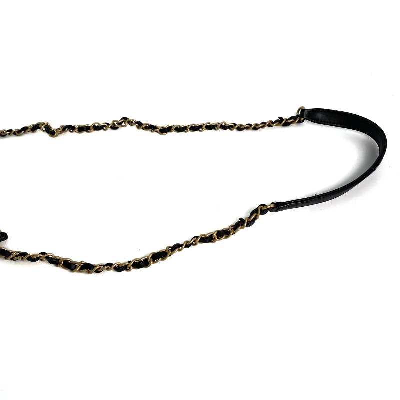 △ Chanel 香奈兒 Black Lambskin Gold Tone Metal Chain 2 Way Bag AS2638 黑色小羊皮金色金屬鎖鏈兩用袋 - 257021017-11